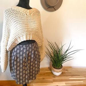 Beautiful High Waisted Boho Mini Skirt